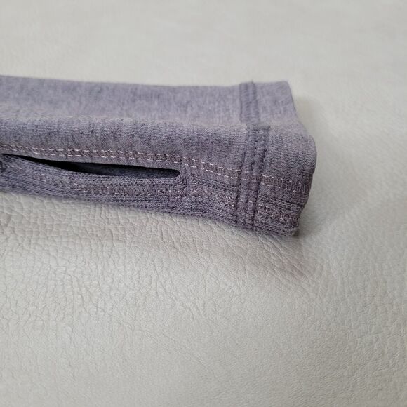 Lululemon Size 4 Asymmetrical Zip Jacket Gray Cotton Blend Sweatshirt Stlye - Picture 16 of 16